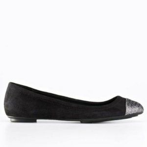 NIB Ann Taylor Metallic Cap Toe Perfect Suede City